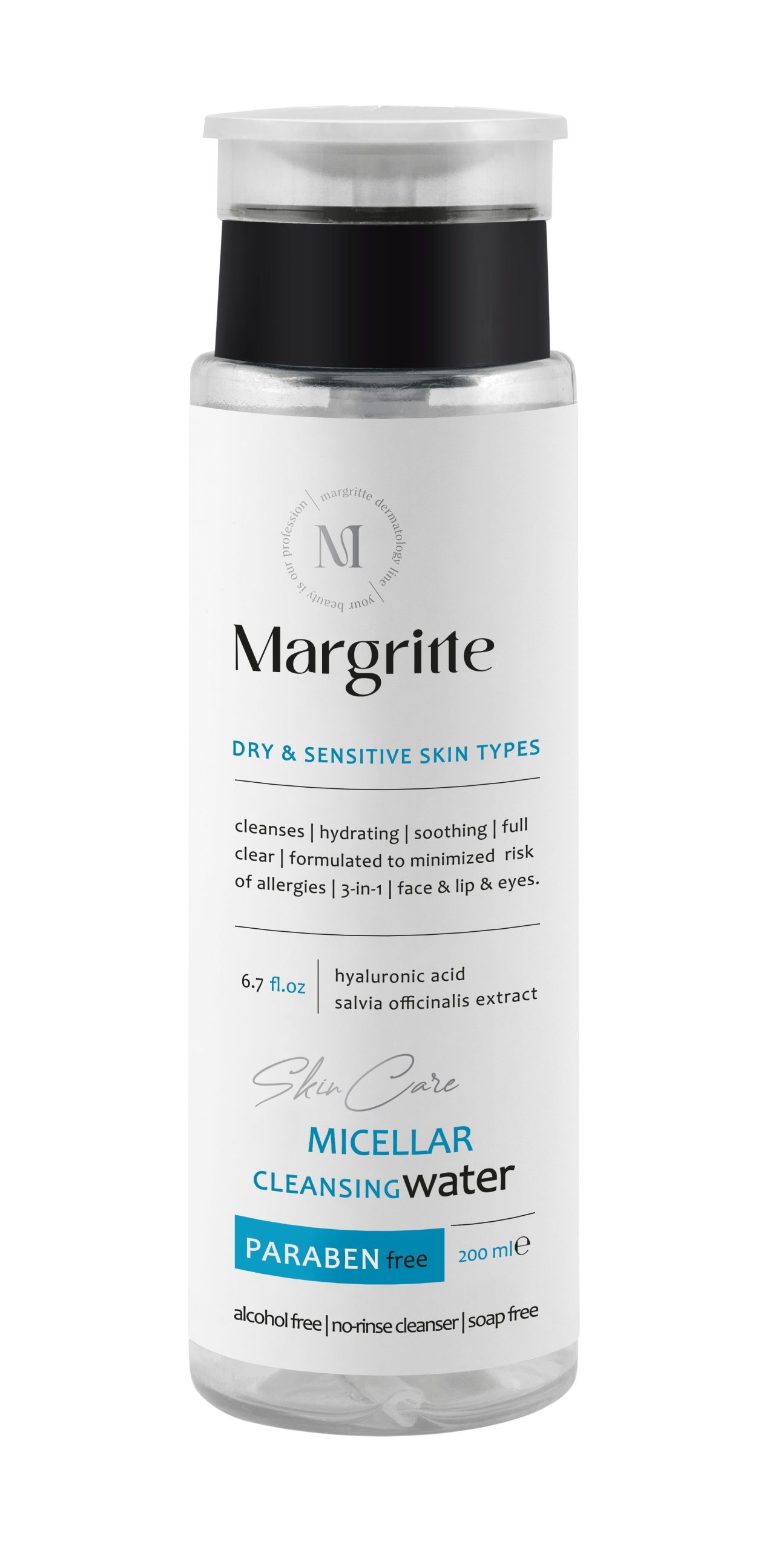 میسلار واتر (پوست خشک و حساس) حجم 200 میلی لیتر مارگریت 1 میسلار واتر (پوست خشک و حساس) حجم 200 میلی لیتر مارگریت