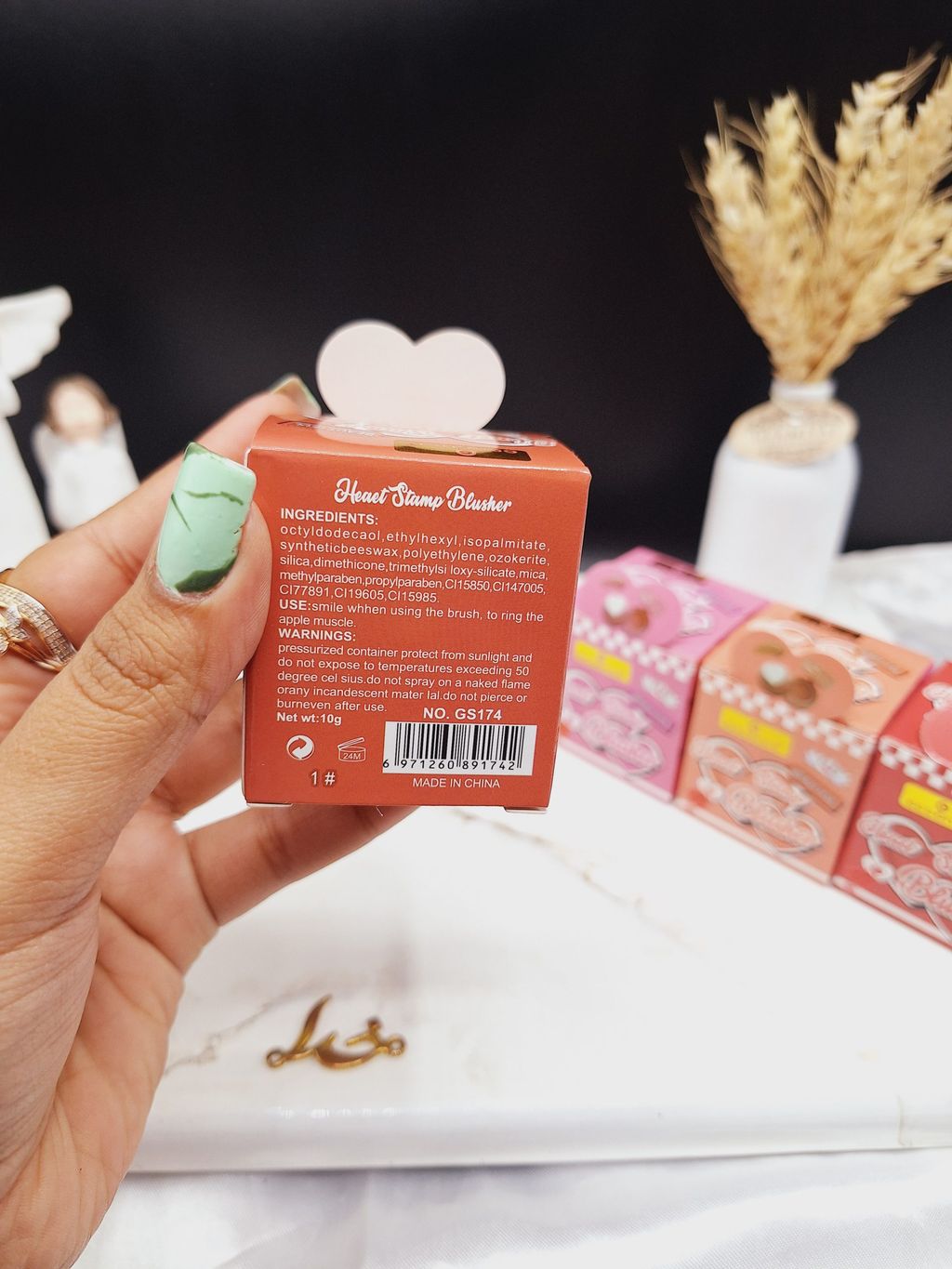 رژگونه استامپی طرح قلب Gssense کد GS 174 6 رژگونه استامپی طرح قلب Gssense کد GS 174