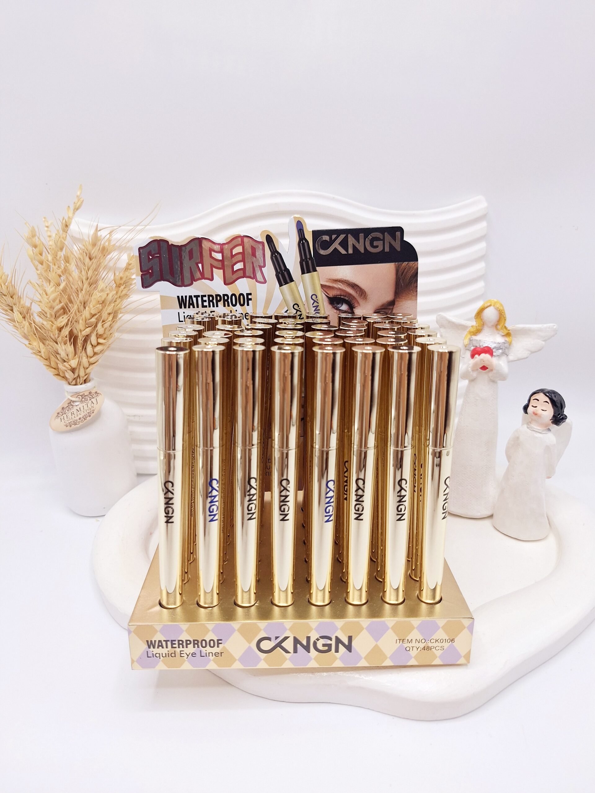 خط چشم مایع آبی و مشکی CKNGN کد 0106 1 خط چشم مایع آبی و مشکی CKNGN کد 0106