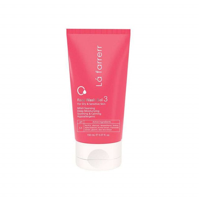 ژل شستشوی صورت لافارر مناسب پوست خشک و حساس کد 3 حجم 150 میلی لیتر 1 ژل شستشوی صورت لافارر مناسب پوست خشک و حساس کد 3 حجم 150 میلی لیتر