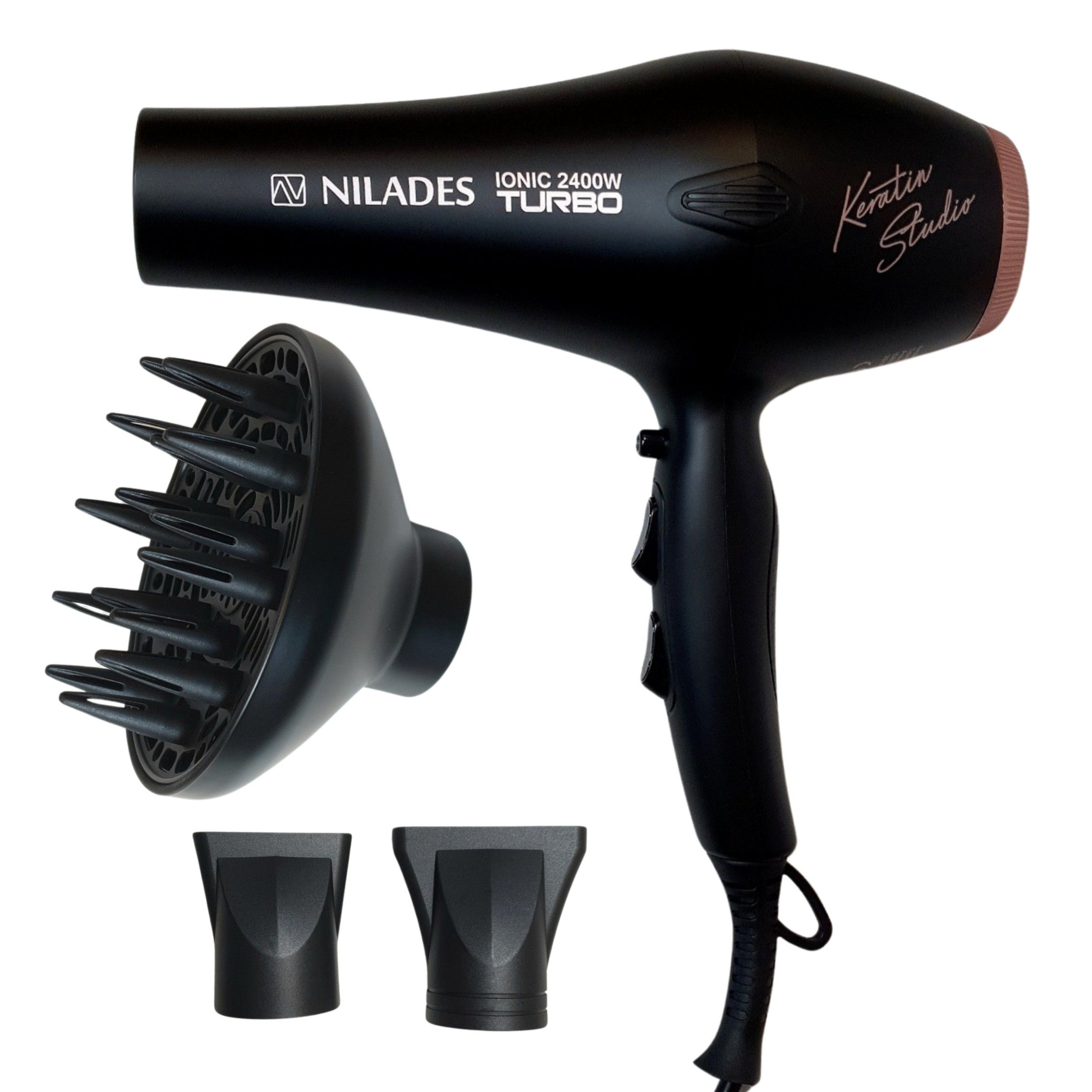 سشوار حرفه ای 2400 وات توربو یونیک نیلادس مدل Keratin Studio 1 سشوار حرفه ای 2400 وات توربو یونیک نیلادس مدل Keratin Studio
