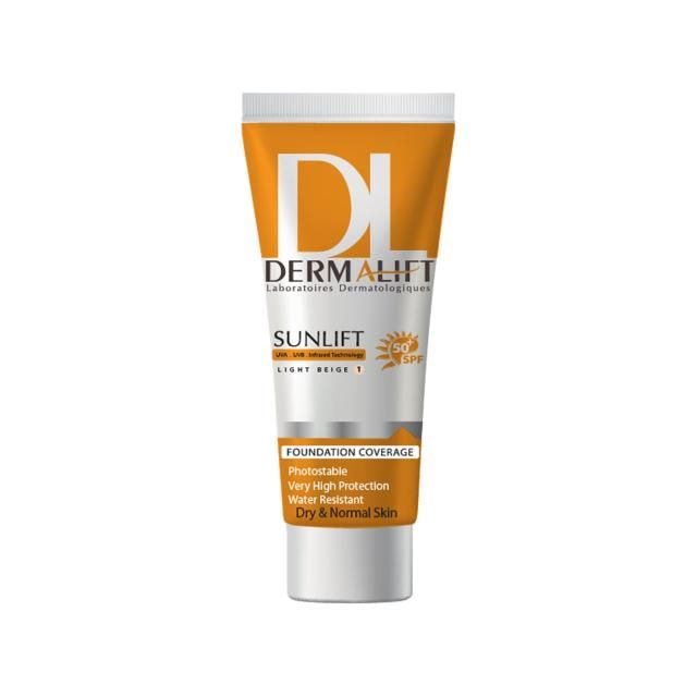 کرم ضد آفتاب SPF50 درمالیفت مناسب پوست های خشک و معمولی شماره 1 حجم 40 میلی لیتر - بژ روشن 1 کرم ضد آفتاب SPF50 درمالیفت مناسب پوست های خشک و معمولی شماره 1 حجم 40 میلی لیتر - بژ روشن