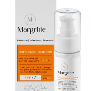 کرم ضدآفتاب ساده (پوست حساس) حجم 50 میلی لیتر SPF30 مارگریت