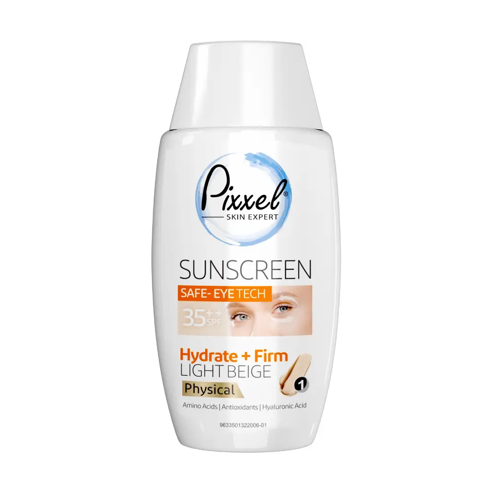 کرم ضد آفتاب دور چشم و صورت فیزیکال رنگ بژ روشن پیکسل 50-100g 1 کرم ضد آفتاب دور چشم و صورت فیزیکال رنگ بژ روشن پیکسل 50-100g