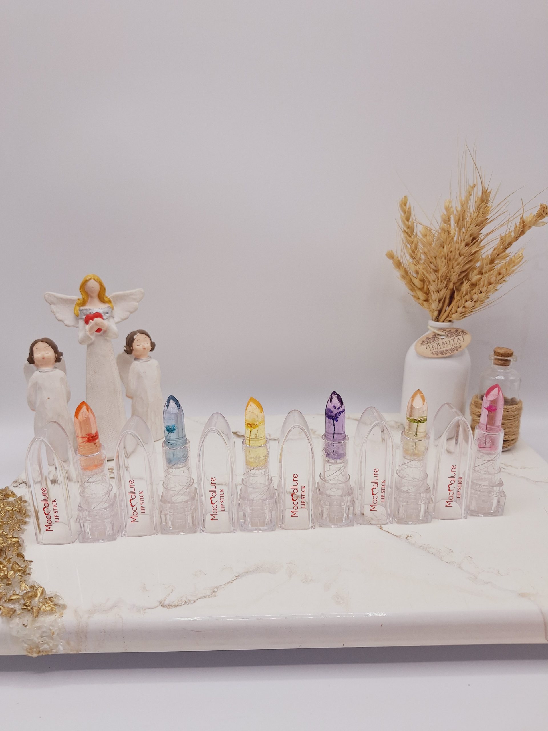 بالم لب حرارتی رنگارنگ پوکه شیشه ای برند موکالره کد 8108 1 بالم لب حرارتی رنگارنگ پوکه شیشه ای برند موکالره کد 8108