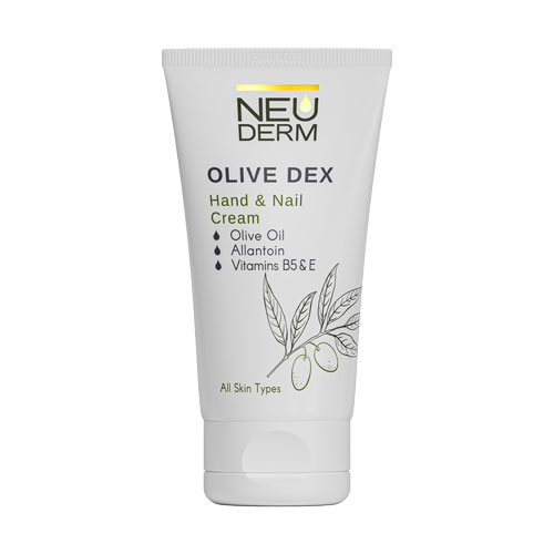 کرم دست و ناخن تیوپی زیتون نئودرم|Neuderm Olive Dex Hand And Nail Cream 50ml 1 کرم دست و ناخن تیوپی زیتون نئودرم|Neuderm Olive Dex Hand And Nail Cream 50ml