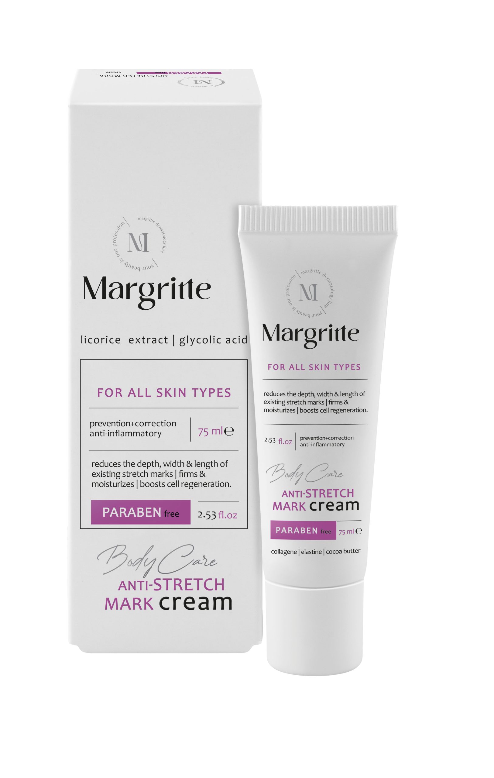 کرم رفع ترک بدن حجم 75 میلی لیتر مارگریت 1 کرم رفع ترک بدن حجم 75 میلی لیتر مارگریت