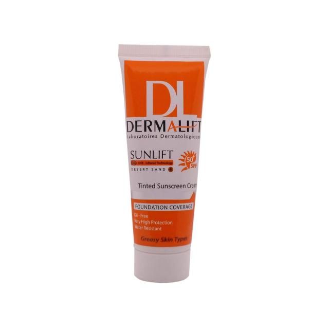 کرم ضد آفتاب SPF50 درمالیفت مناسب پوست چرب شماره 4 حجم 40 میلی لیتر - شن صحرایی 1 کرم ضد آفتاب SPF50 درمالیفت مناسب پوست چرب شماره 4 حجم 40 میلی لیتر - شن صحرایی