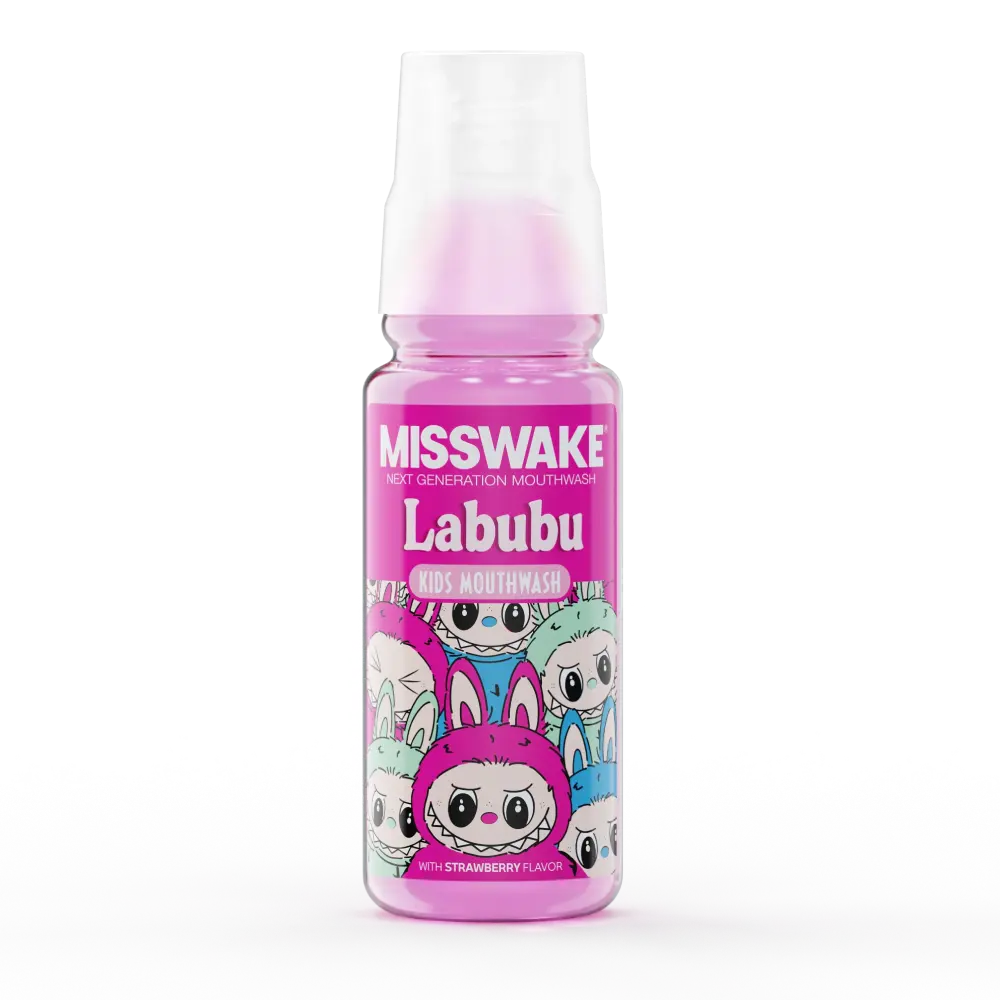 دهانشویه کودک دخترانه صورتی لبوبو میسویک 1 دهانشویه کودک دخترانه صورتی لبوبو میسویک