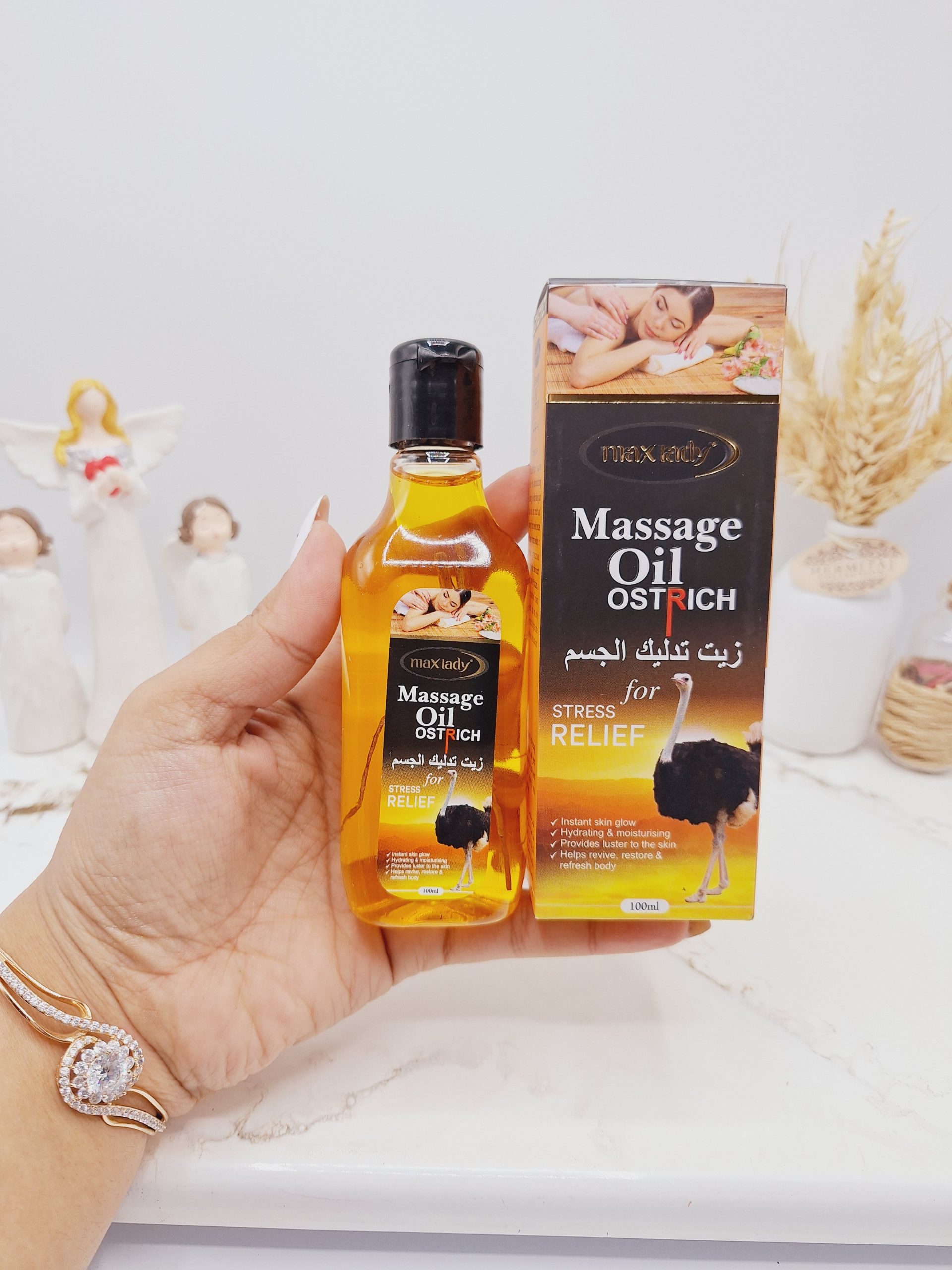 روغن ماساژ و تسکین دهنده درد عضلانی عصاره روغن شتر مرغ برند مکس لیدی کد 2947 1 روغن ماساژ و تسکین دهنده درد عضلانی عصاره روغن شتر مرغ برند مکس لیدی کد 2947