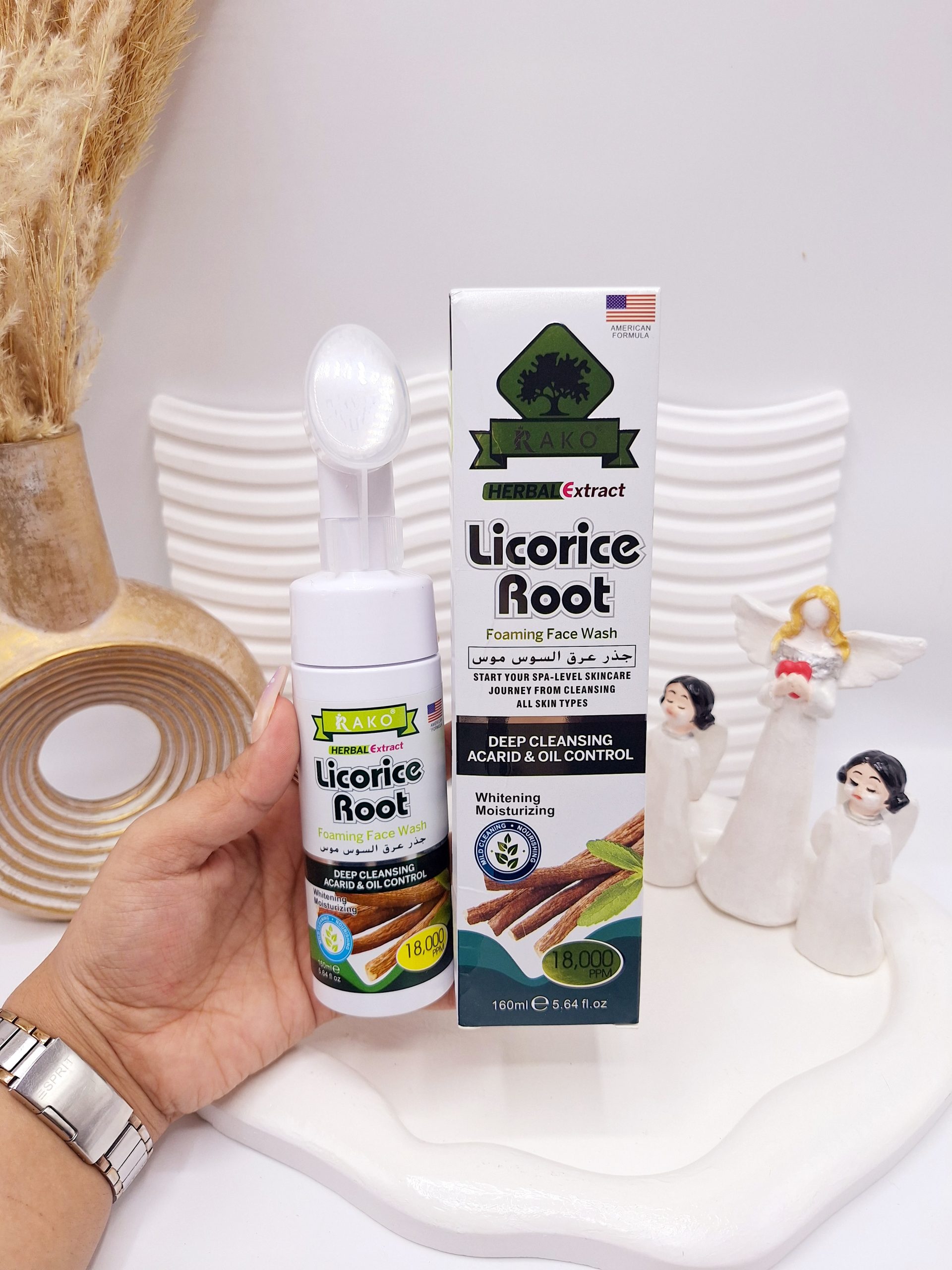 فوم براش دار التهاب و زخم پوست عصاره ریشه شیرین بیان راکو کد 1100 1 فوم براش دار التهاب و زخم پوست عصاره ریشه شیرین بیان راکو کد 1100